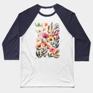 Loose Florals Baseball T-Shirt